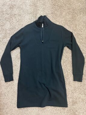 Athleta Black Pullover with Mock Neck